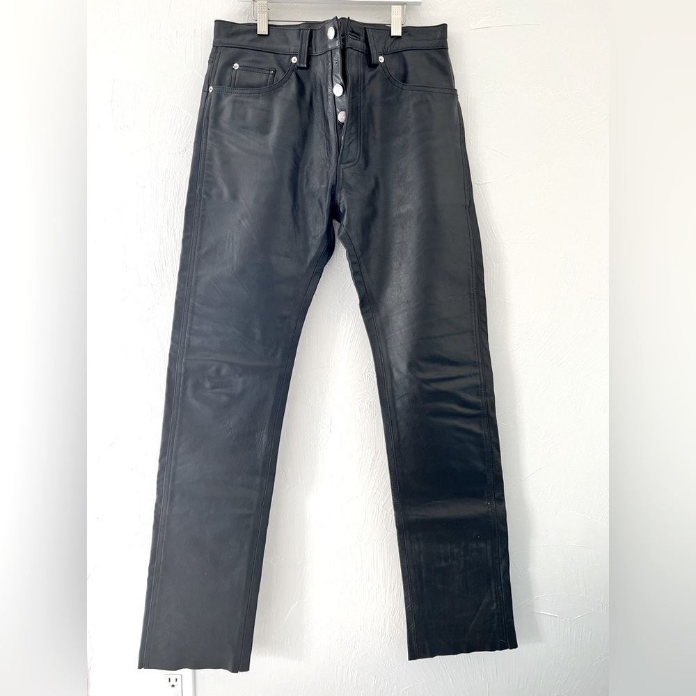 faux leather men’s pants. Size 32